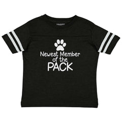 Member of the Pack Toddler Football Jersey Tee-Direct To Garment Print-Brisco Baby