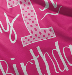 My First Birthday Romper Bodysuit-Direct To Garment Print-Brisco Baby