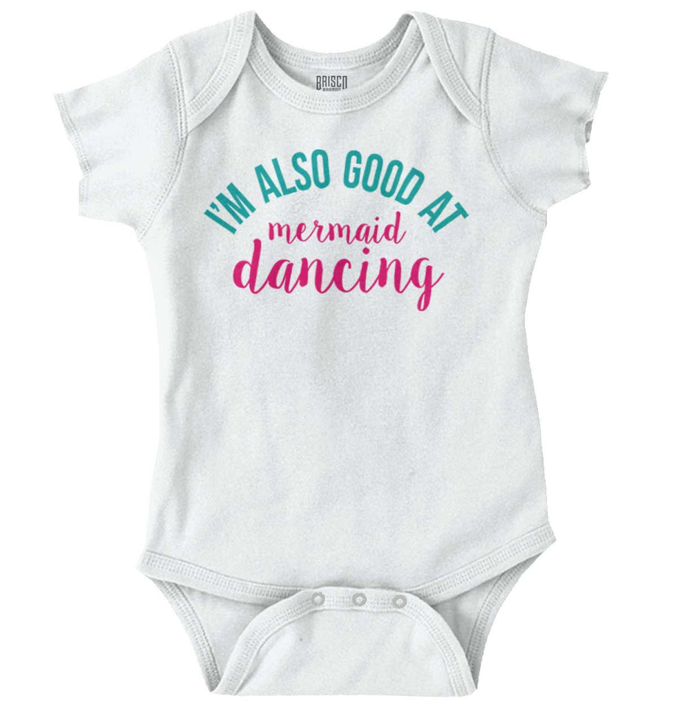 Mermaid Dancing Romper Bodysuit-Direct To Garment Print-Brisco Baby