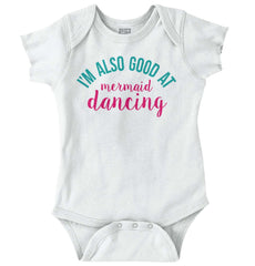 Mermaid Dancing Romper Bodysuit-Direct To Garment Print-Brisco Baby