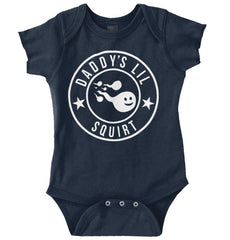 Daddy's Lil Squirt Romper Bodysuit-Direct To Garment Print-Brisco Baby