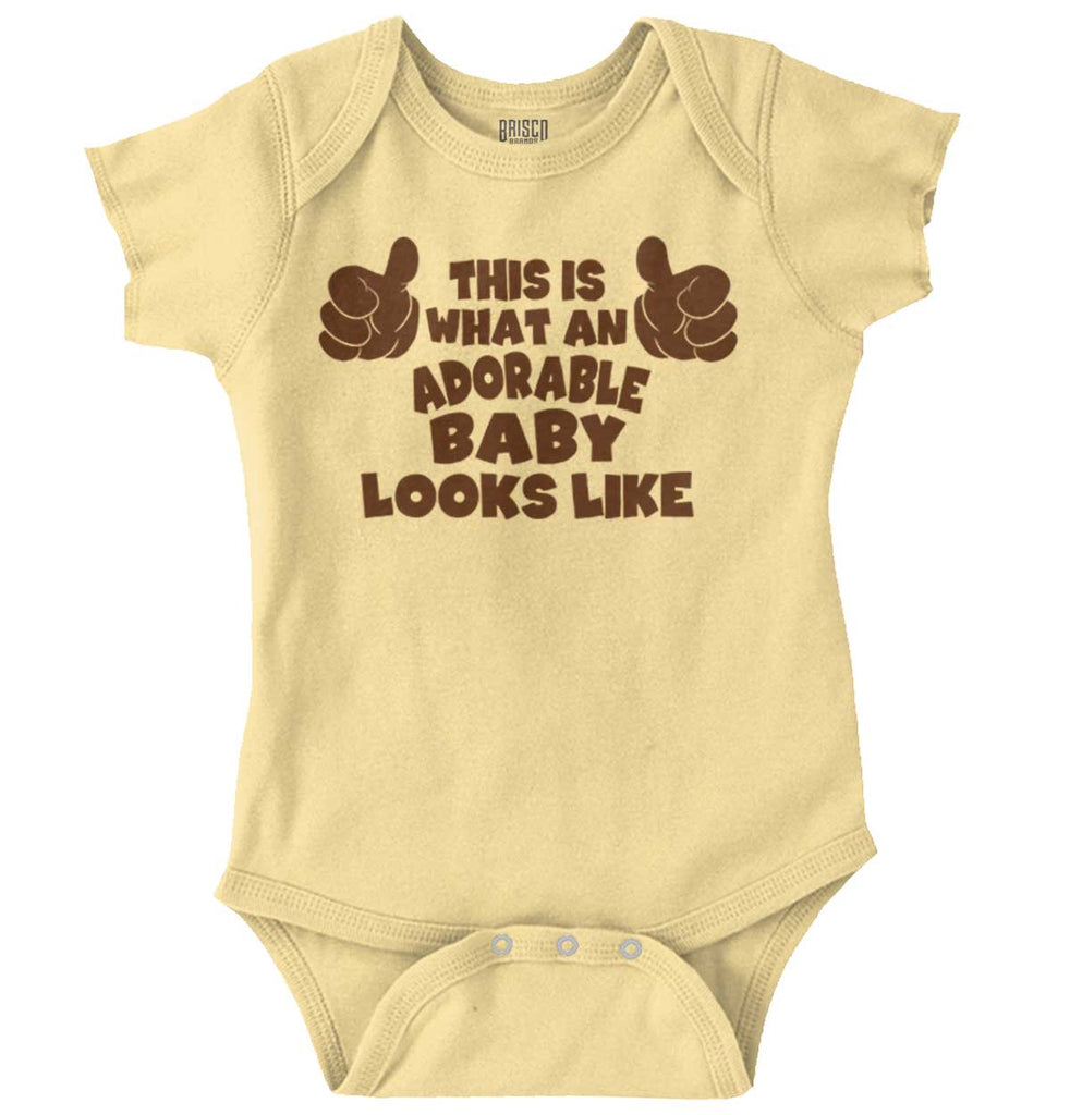 Adorable Looks Like Romper Bodysuit-Direct To Garment Print-Brisco Baby