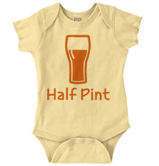 Half Pint Romper Bodysuit-Direct To Garment Print-Brisco Baby