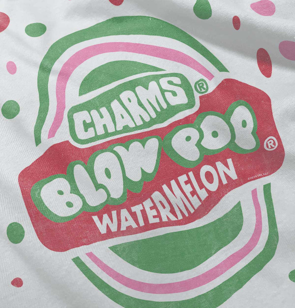 Watermelon Blow Pop Romper Bodysuit-Direct To Garment Print-Brisco Baby