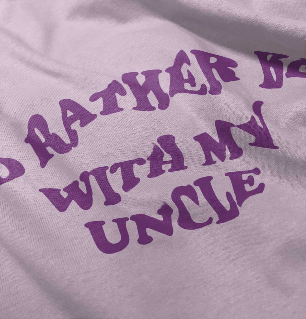 Rather Be With Uncle Romper Bodysuit-Direct To Garment Print-Brisco Baby