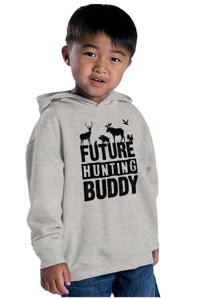 Future Deer Hunting Bud Toddler Pullover Hoodie-Direct To Garment Print-Brisco Baby