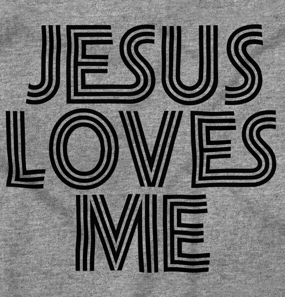 Christ Loves Me Romper Bodysuit-Direct To Garment Print-Brisco Baby