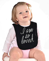 So Loved Infant Baby Bib-Direct To Garment Print-Brisco Baby