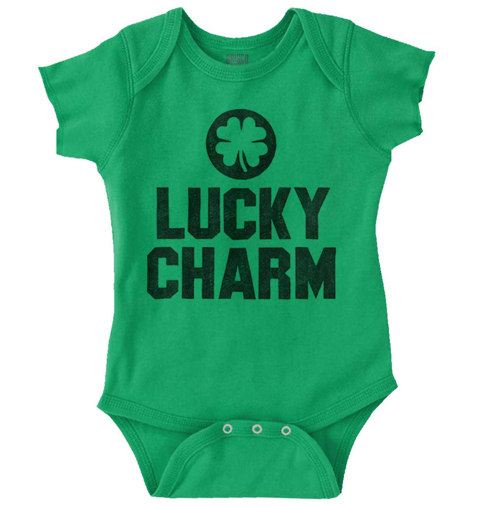 Lucky Charm Romper Bodysuit-Direct To Garment Print-Brisco Baby