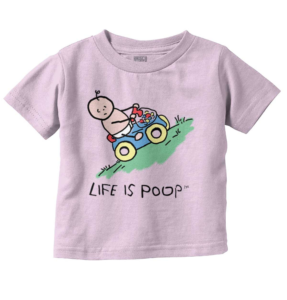 Uphill Baby Car Infant Toddler T Shirt-Direct To Garment Print-Brisco Baby