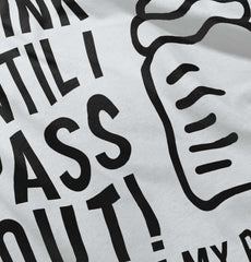 Drink Until I Pass Out Infant Baby Bib-Direct To Garment Print-Brisco Baby