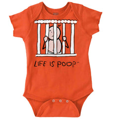 Jail Crib Romper Bodysuit-Direct To Garment Print-Brisco Baby