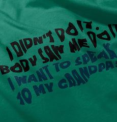 I Didn't Do It Solid Baby Pajama Top-Direct To Garment Print-Brisco Baby