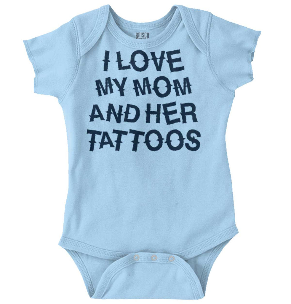 Mom's Tattoos Romper Bodysuit-Direct To Garment Print-Brisco Baby