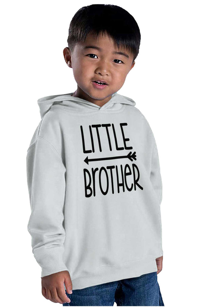 Little Brother Toddler Pullover Hoodie-Direct To Garment Print-Brisco Baby