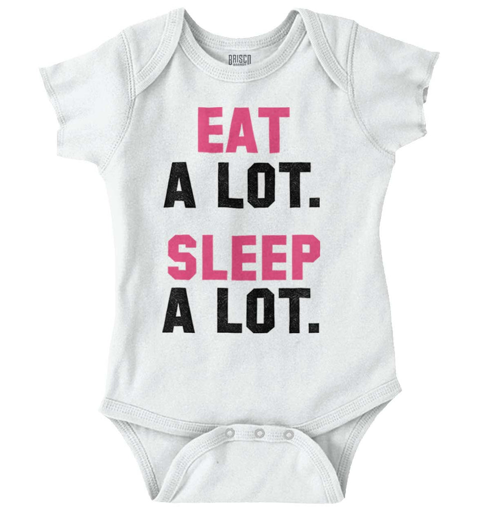Sleep A Lot Romper Bodysuit-Direct To Garment Print-Brisco Baby