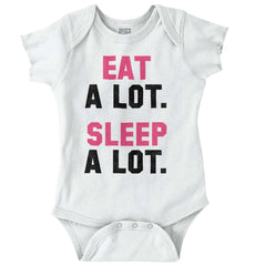 Sleep A Lot Romper Bodysuit-Direct To Garment Print-Brisco Baby