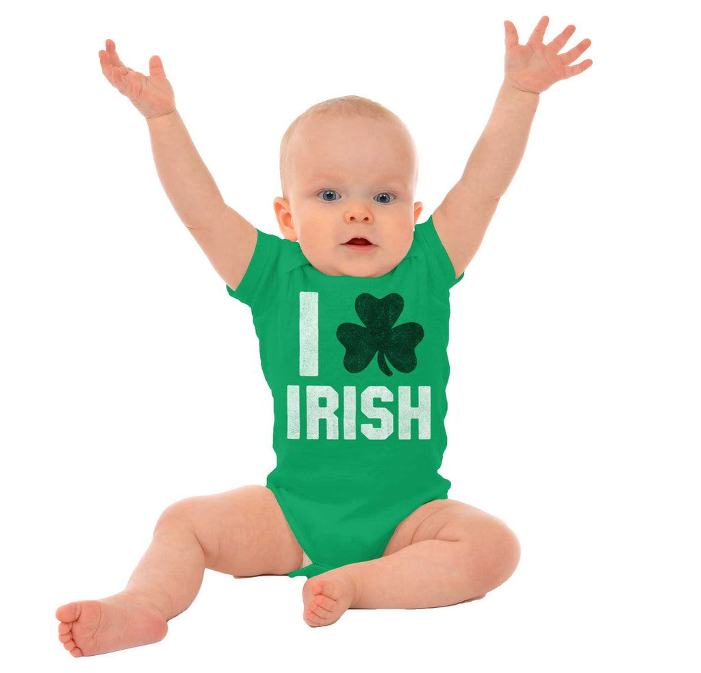 Love Irish Romper Bodysuit-Direct To Garment Print-Brisco Baby