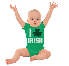 Love Irish Romper Bodysuit-Direct To Garment Print-Brisco Baby