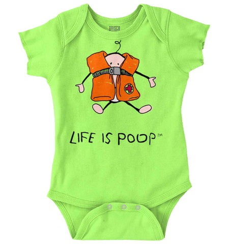 Baby Life Vest Romper Bodysuit-Direct To Garment Print-Brisco Baby