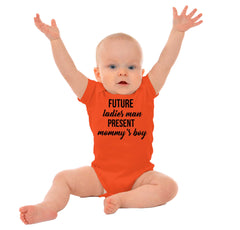 Future Ladies Man Romper Bodysuit-Direct To Garment Print-Brisco Baby