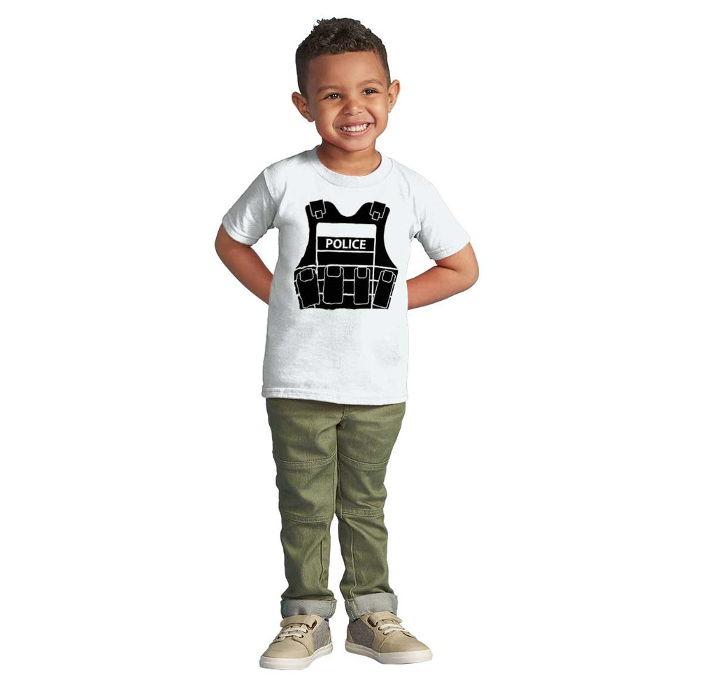 Police Vest Infant Toddler T Shirt-Direct To Garment Print-Brisco Baby
