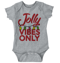Jolly Vibes Only Romper Bodysuit-Direct To Garment Print-Brisco Baby