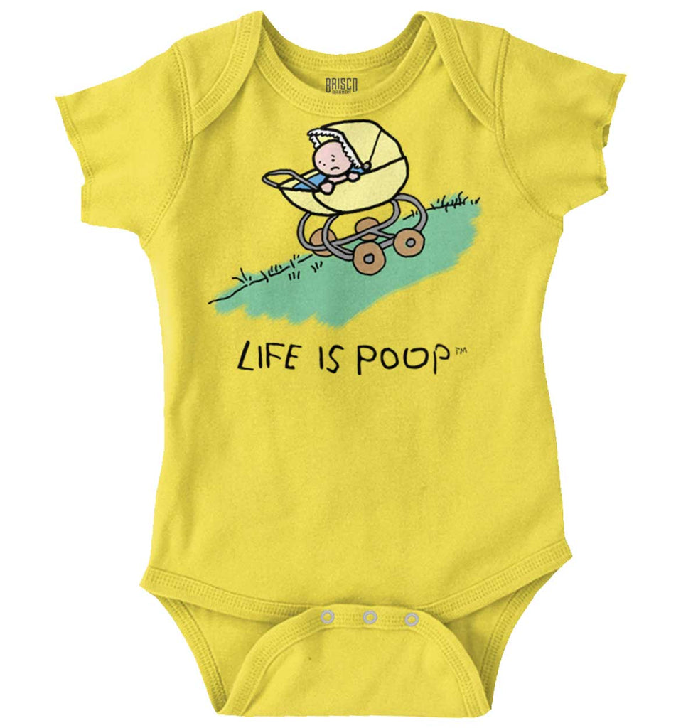 Downhill Stroller Romper-Direct To Garment Print-Brisco Baby