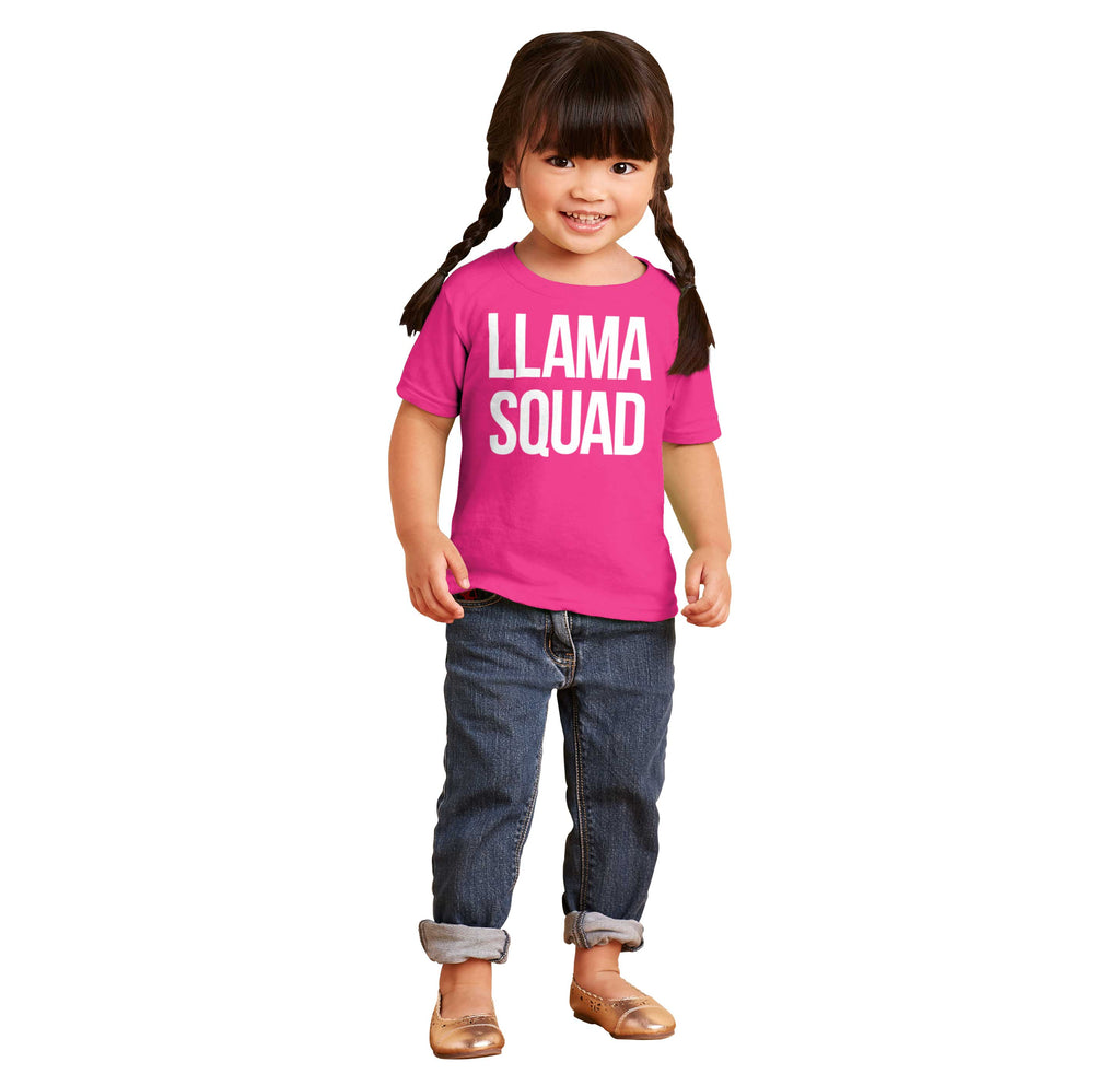 Llama Squad Infant Toddler T Shirt-Direct To Garment Print-Brisco Baby