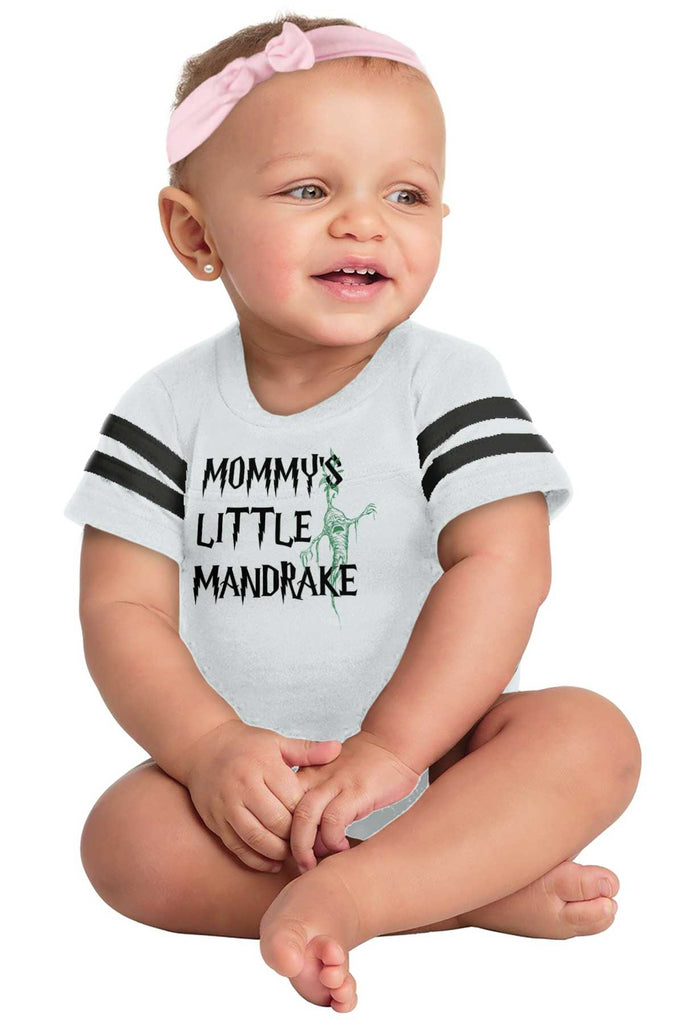 Mommy's Little Mandrake Football Romper Bodysuit-Direct To Garment Print-Brisco Baby