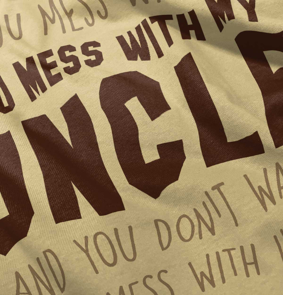 Mess With My Uncle Romper Bodysuit-Direct To Garment Print-Brisco Baby