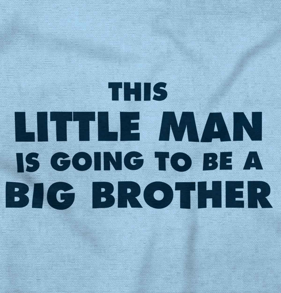 Little Man Going To Be Big Brother Infant Baby Bib-Direct To Garment Print-Brisco Baby