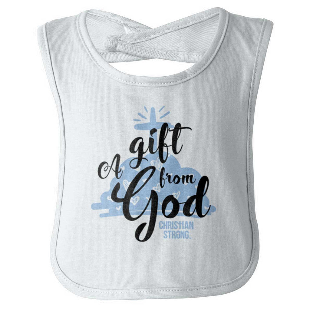 Gift From God Infant Baby Bib-Direct To Garment Print-Brisco Baby