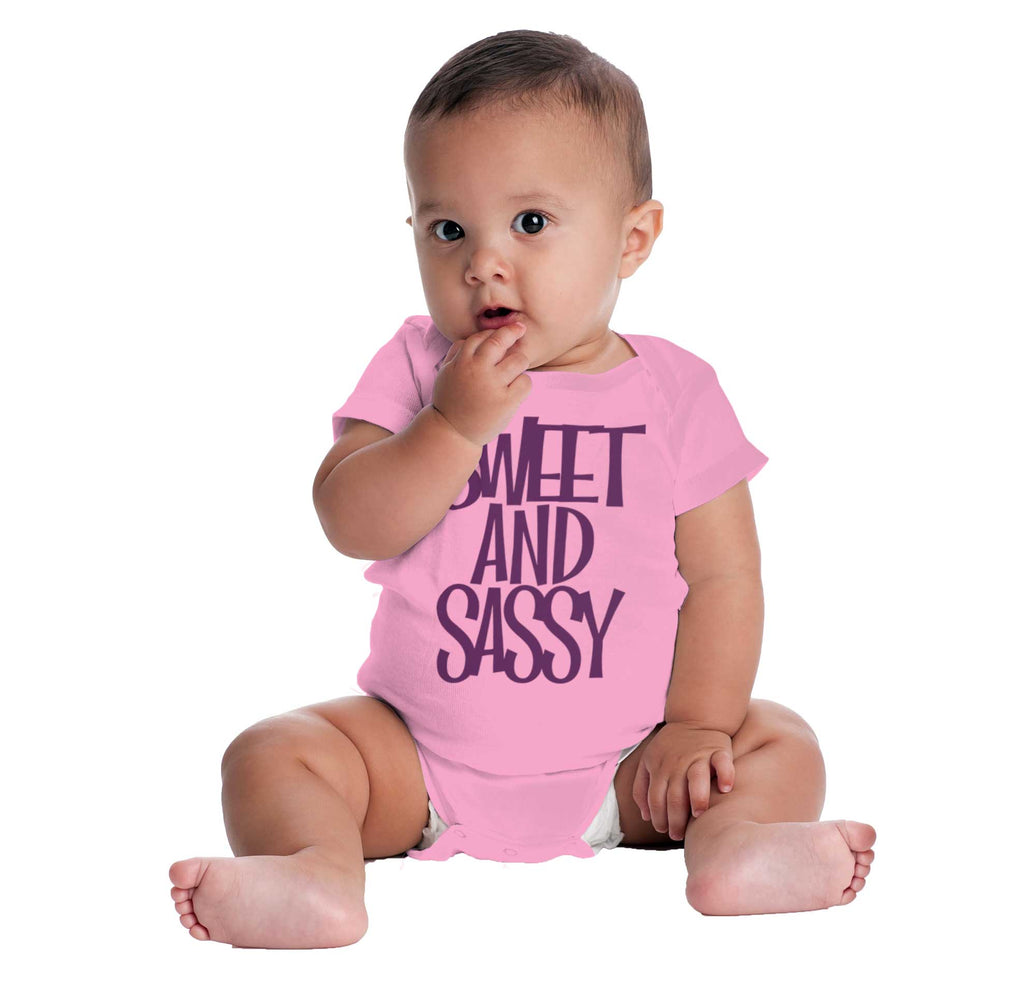 Sweet and Sassy Romper Bodysuit-Direct To Garment Print-Brisco Baby