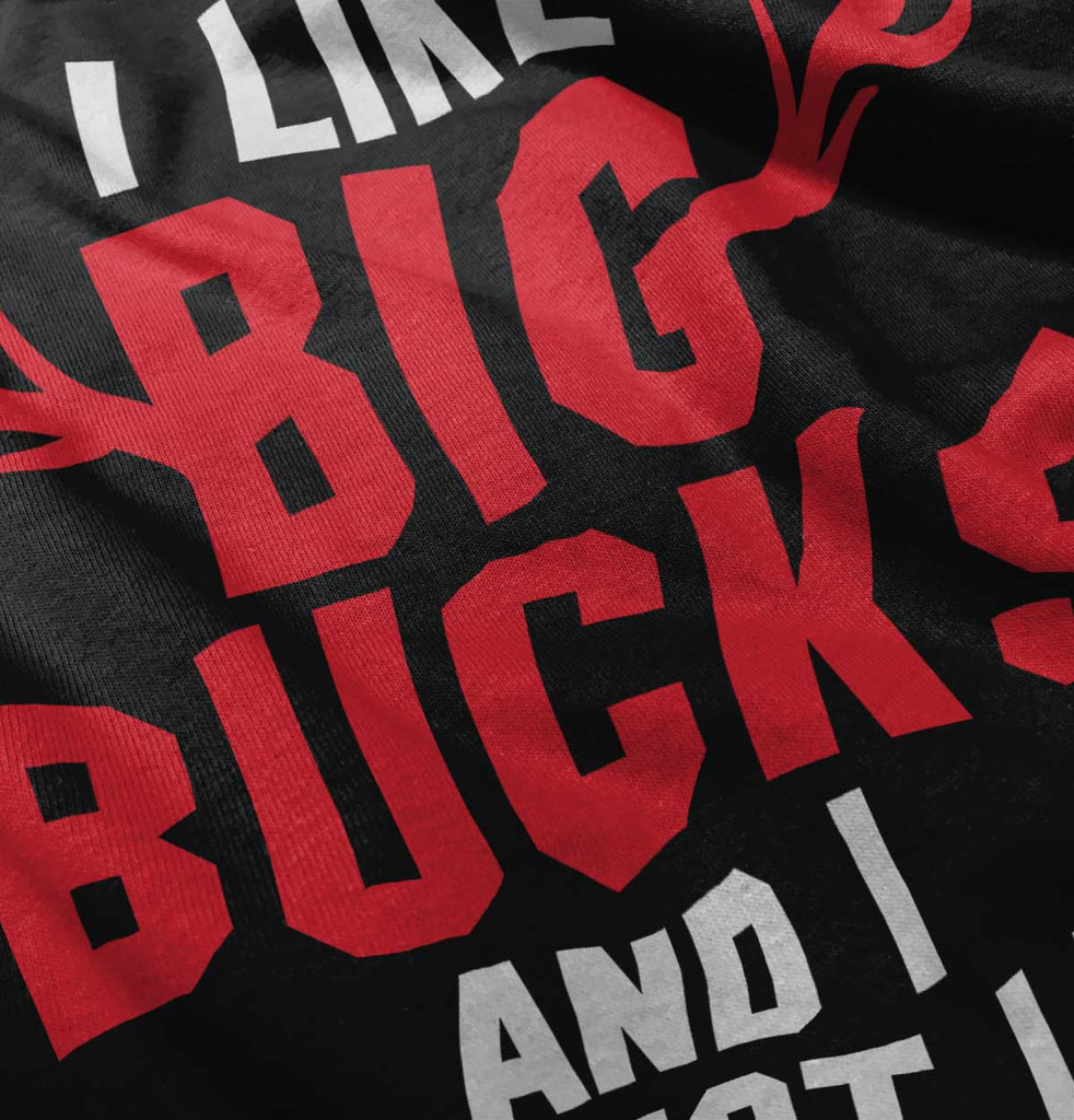 I Like Big Bucks Football Romper Bodysuit-Direct To Garment Print-Brisco Baby