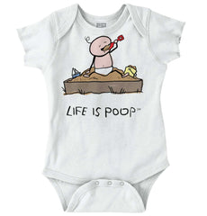 Eating Sand Romper Bodysuit-Direct To Garment Print-Brisco Baby