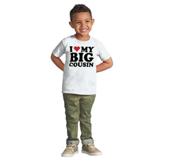 Heart My Big Cousin Infant Toddler T Shirt-Direct To Garment Print-Brisco Baby