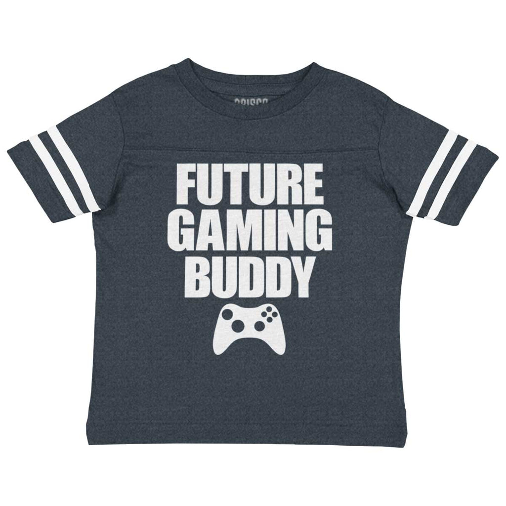Future Gaming Buddy Toddler Football Jersey Tee-Direct To Garment Print-Brisco Baby