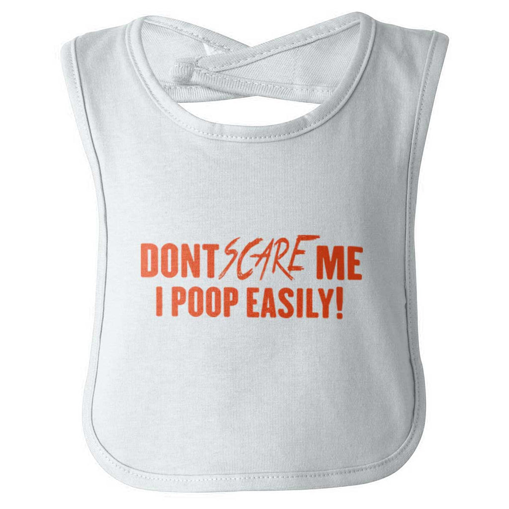 Don't Scare me Infant Baby Bib-Direct To Garment Print-Brisco Baby