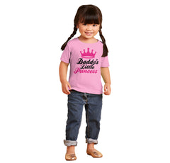 Daddy's Little Princess Infant Toddler T Shirt-Direct To Garment Print-Brisco Baby