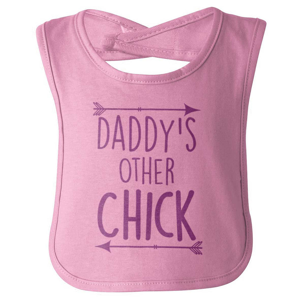 Daddy's Other Chick Infant Baby Bib-Direct To Garment Print-Brisco Baby