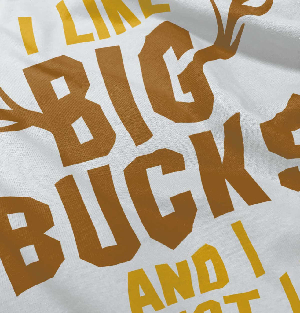 I Like Big Bucks Romper Bodysuit-Direct To Garment Print-Brisco Baby