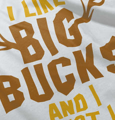 I Like Big Bucks Romper Bodysuit-Direct To Garment Print-Brisco Baby