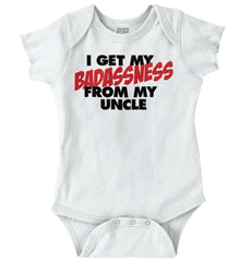 Badass Uncle Romper Bodysuit-Direct To Garment Print-Brisco Baby