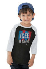 Icee Is Nicey Toddler Baseball-Direct To Garment Print-Brisco Baby