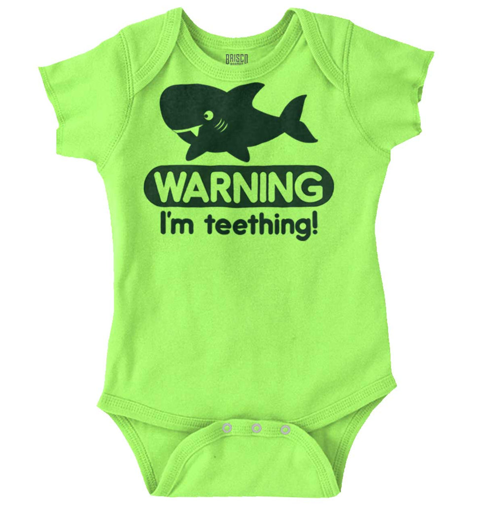 I'm Teething Romper Bodysuit-Direct To Garment Print-Brisco Baby