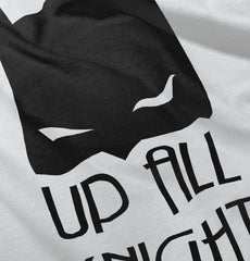 Up All Knight Infant Baby Bib-Direct To Garment Print-Brisco Baby