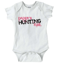Daddys Hunting Girl Romper Bodysuit-Direct To Garment Print-Brisco Baby