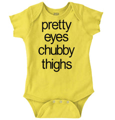 Chubby Thighs Romper Bodysuit-Direct To Garment Print-Brisco Baby