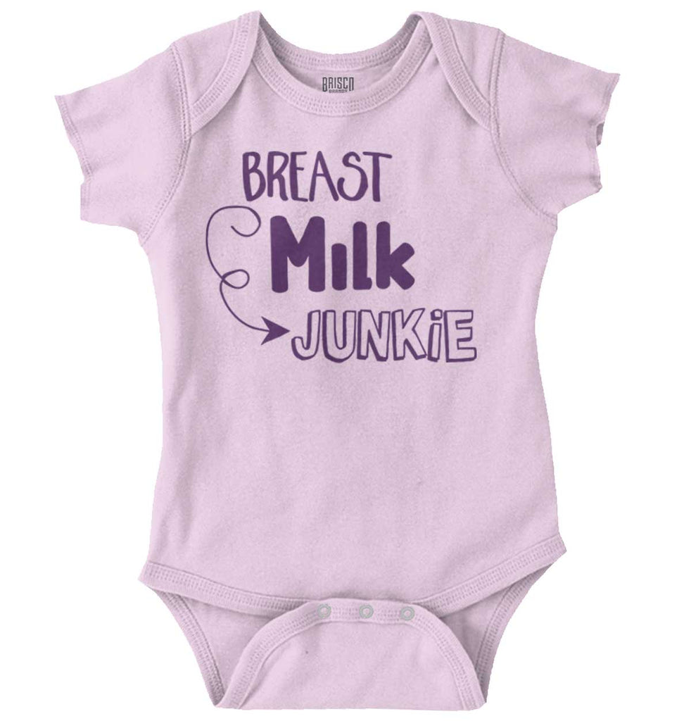 Milk Junkie Romper Bodysuit-Direct To Garment Print-Brisco Baby